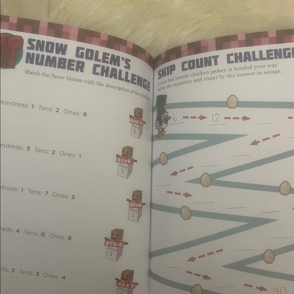 Minecraft Math Workbook - Picture 3 of 4